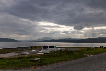 Winding through the Scottish Highlands, the road unveils green pastures, roaming wildlife, and vast unspoiled landscapes. A journey through raw beauty, freedom, silence,nature, timeless wilderness.
