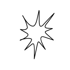 Set of vector elements Simple star and sparkle illustration