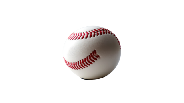 Baseball in Action: a detailed image showcasing the classic stitched design of a baseball in motion, ready for a thrilling game.