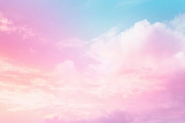 Pastel-toned cloudscape of soft, dreamy hues.