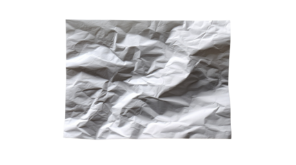 Crumpled Paper Texture: A detailed close-up of a textured, crumpled sheet of paper. Revealing the patterns and shadows of this textured surface.
