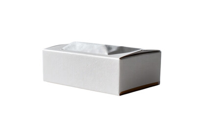 Fototapeta premium Tissue Box Essentials: A simple, clean tissue box, offering a fresh and accessible solution for everyday needs. Clean and ready to use, conveying simplicity, convenience.