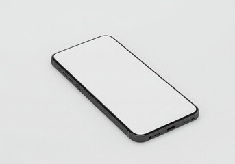 Minimalistic Smartphone Mockup with Blank White Screen