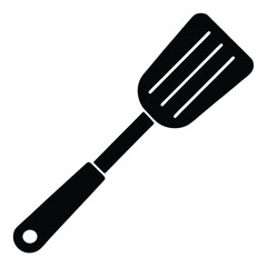 Kitchen Spatula Silhouette Vector – Cooking Tool and Utensil Illustration Set