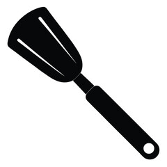 Kitchen Spatula Silhouette Vector – Cooking Tool and Utensil Illustration Set