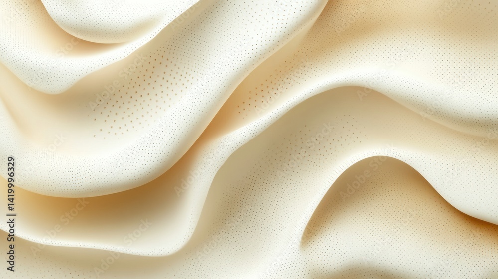 Poster abstract background with soft ecru tones dotted design and eggshell paper texture