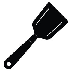 Kitchen Spatula Silhouette Vector – Cooking Tool and Utensil Illustration Set