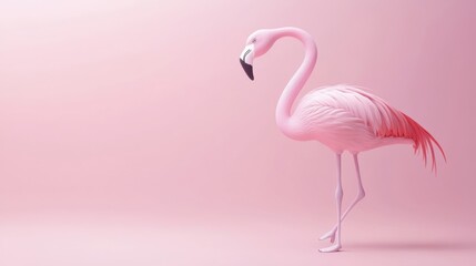 pink flamingo in water