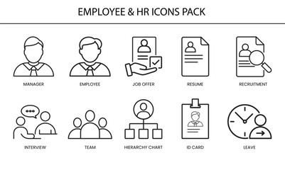 Employee & HR Icon Set