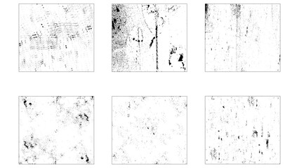 Grunge frame border texture on isolate background. Old damage Dirty grainy and scratches. 