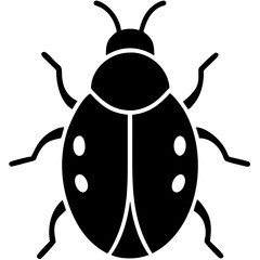 creative details Ladybug icon vector illustration 