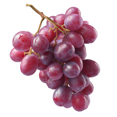 Fototapeta premium Fresh Red Grapes on Black Background