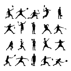 Badminton Player Silhouette