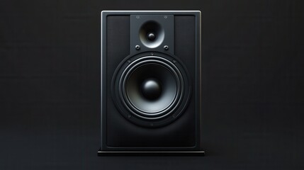 3d rendering illustration of a studio monitor speaker
