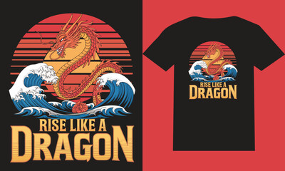 Obraz premium Dragon T shirt Design