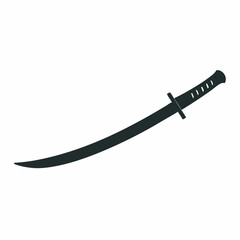 Obraz premium Katana Swords Icon Flat Graphic Design