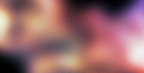 4K Beautiful color gradient background with noise. Abstract pastel holographic blurred grainy gradient banner background texture Colorful digital grain soft noise effect Nostalgia, vintage, retro © Kateryna