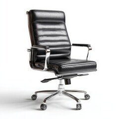 Black leather office chair ergonomic adjustable swivel desk chair executive task chair modern