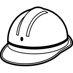 Fototapeta premium Hard Hat Vector AI File – Safety Helmet Illustration on White Background