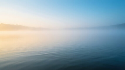 Lake with Morning Mist
