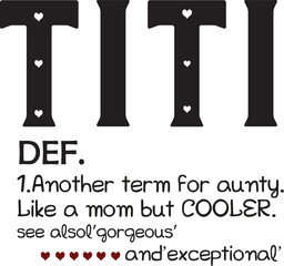 Titi Definition svg, Mother's day gift svg