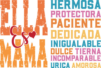 Spanish Mothers Day svg