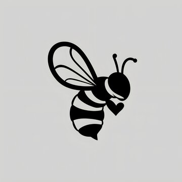 bee silhouette design illustrator