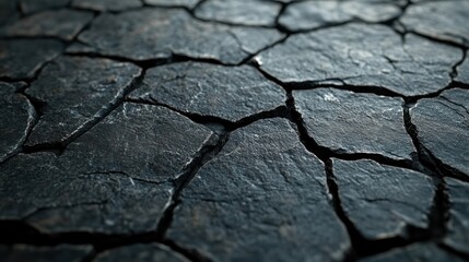 Cracked soil stretches across the ground, showing drought's harsh impact