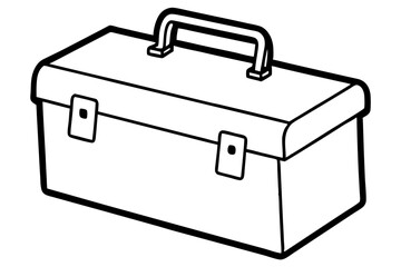 Toolbox Line Art Vector Illustration