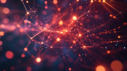 connected professionals abstract network illustrates business contacts corporate relationships strategic partnerships dynamic 3d rendering