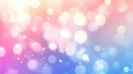 Soft, pastel bokeh highlights a dreamy color gradient.