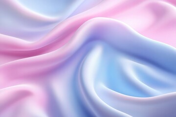 Obraz premium Soft, pastel silk drapes in a gradient of pink and light blue.