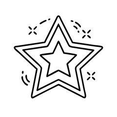 Obraz premium Star Outline Icon