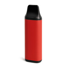 Red Vape Device with Simple Cutout Design for Modern Aesthetic