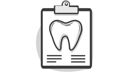 Obraz premium Dental Chart Icon Illustration
