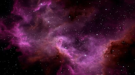 Obraz premium Cosmic Nebula Cloud Formation Stars and Purple Hues A Celestial Vista Across Deep Space.