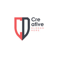 initial monogram letter logo with creative design.