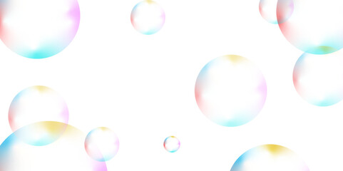 Abstract white background with colorful gradient circle. Modern abstract white bubble background . seamless and retro pattern technology and business concept . background for report and project prese