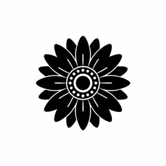 creative details  Daisy flower icon Vector Illustration 
