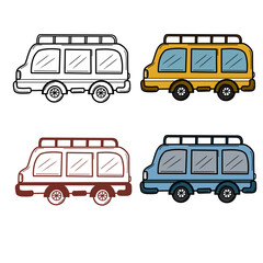 set of van icon