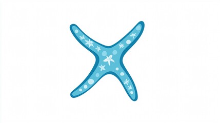 Vibrant Starfish Vector Illustration with Flat Design Isolated on White Background