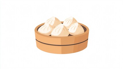 Steamed Dumplings Icon Isolated on Transparent Background