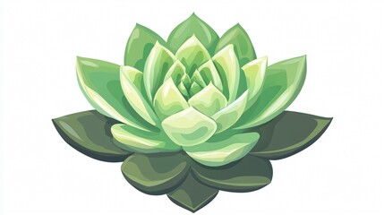 Succulent Plant Icon Vector Illustration for Designs and Projects
