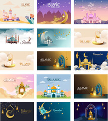 Vector Ramadan Kareem Beautiful Templates Collection