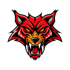 Obraz premium This is a bold and fierce animal tattoo mascot logo—perfect for sports teams, clubs, gaming avatars, or merchandise branding.