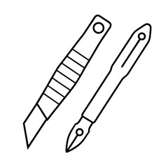 vector illustration of a paper clip