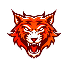 Obraz premium This is a bold and fierce animal tattoo mascot logo—perfect for sports teams, clubs, gaming avatars, or merchandise branding.