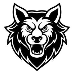 Obraz premium This is a bold and fierce animal tattoo mascot logo—perfect for sports teams, clubs, gaming avatars, or merchandise branding.