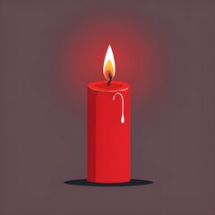 Chinese red candles for a traditional wedding or a cultural event