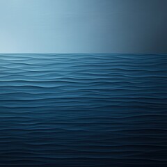 Obraz premium A serene abstract depiction of ocean waves, showcasing undulating lines in varying shades of blue against a subtle gradient background.